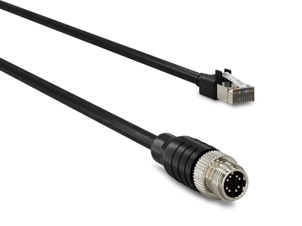 DRRI M12 Naar RJ45 Ethernet Cat6a-kabel – 8-pin – 5 Meter – Industriële Kwaliteit – Compatibel Met Cognex CCB-84901