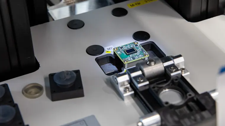 Mounting location of the Basler dart industrial camera