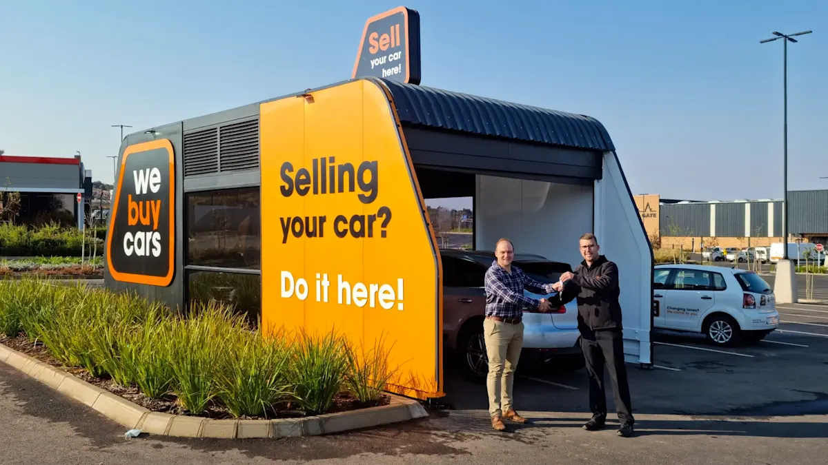 At one of the WeBuyCars Pods