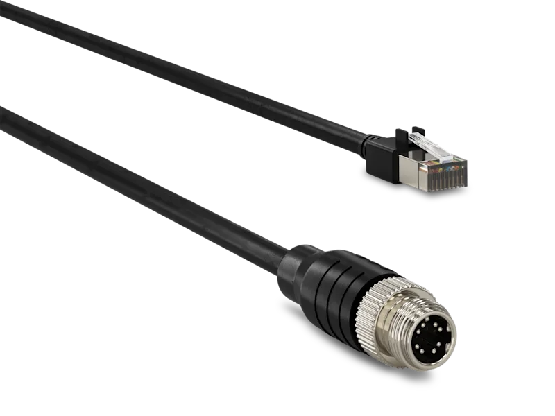 Cable GigE, Cat 6, M12/RJ45, DrC, 10m | Basler AG