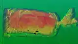 3D Punktwolke einer Brotpackung