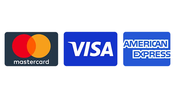Visa, Mastercard, American Express