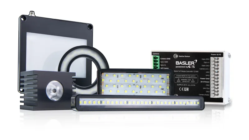 Basler 機器視覺光源包括各式各樣的光源、燈具、控制器及其他配件。Basler 對所有產品都嚴選配套，讓所有視覺元件相輔相成順利運作。 
