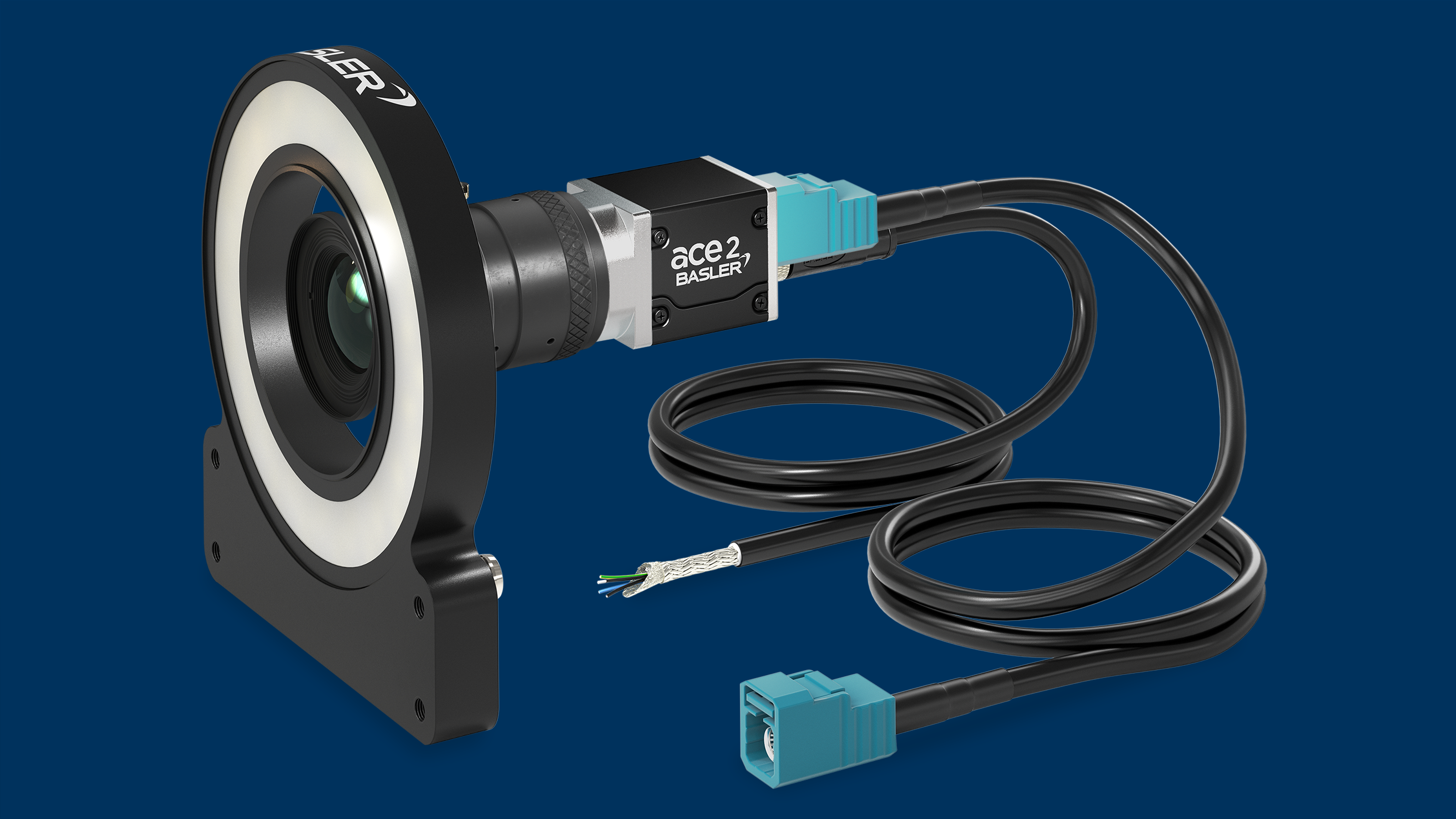 Basler의 GMSL 비전 시스템은 GMSL 산업용 카메라와 모든 관련 구성 요소로 이루어져 있으며, 사용 편의성이 뛰어난 것이 특징입니다.