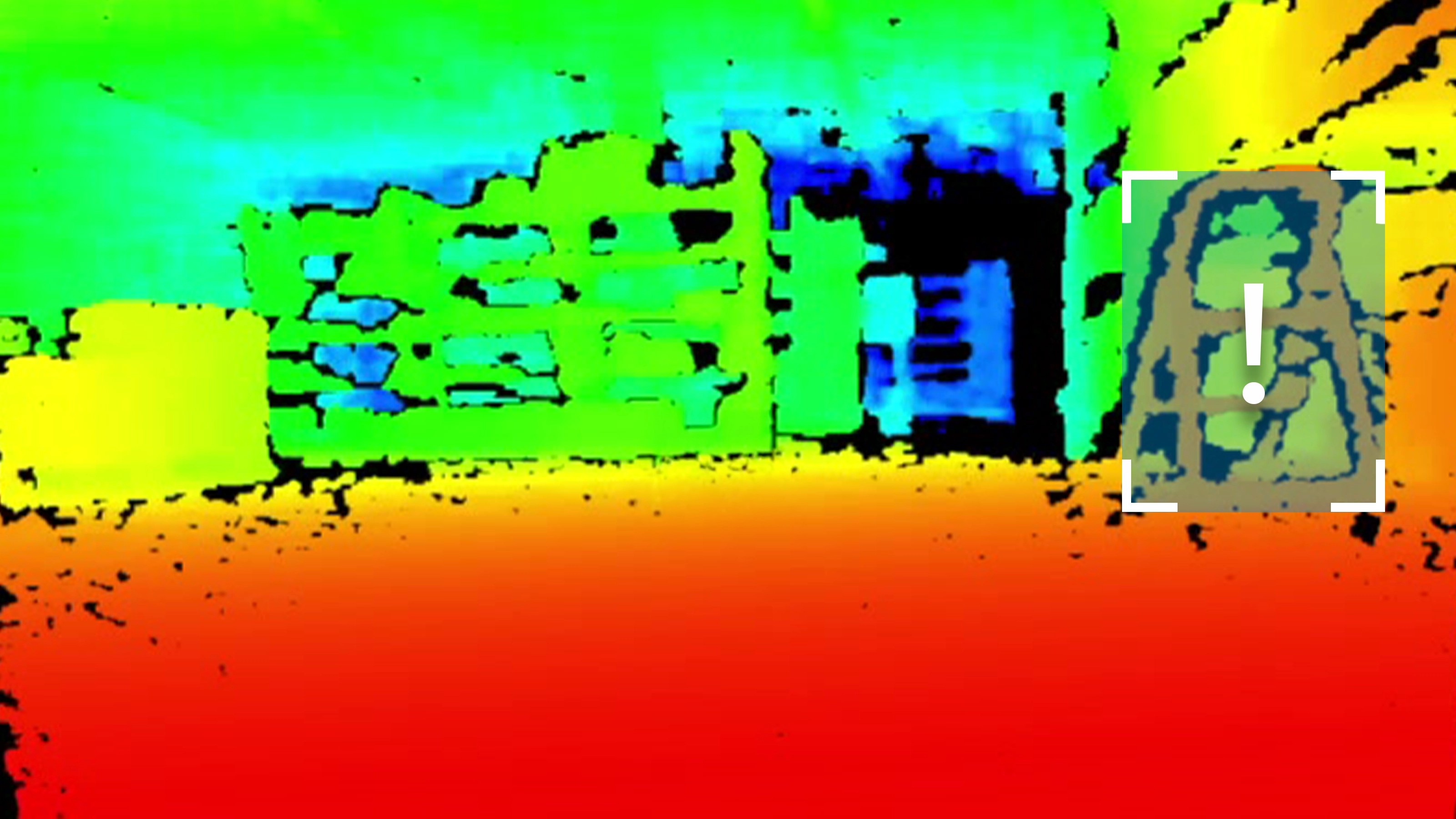 Le nuage de points 3D généré à partir des images stéréoscopiques sert de base à la navigation AMR.