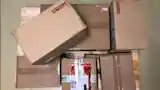 Packages on pallet