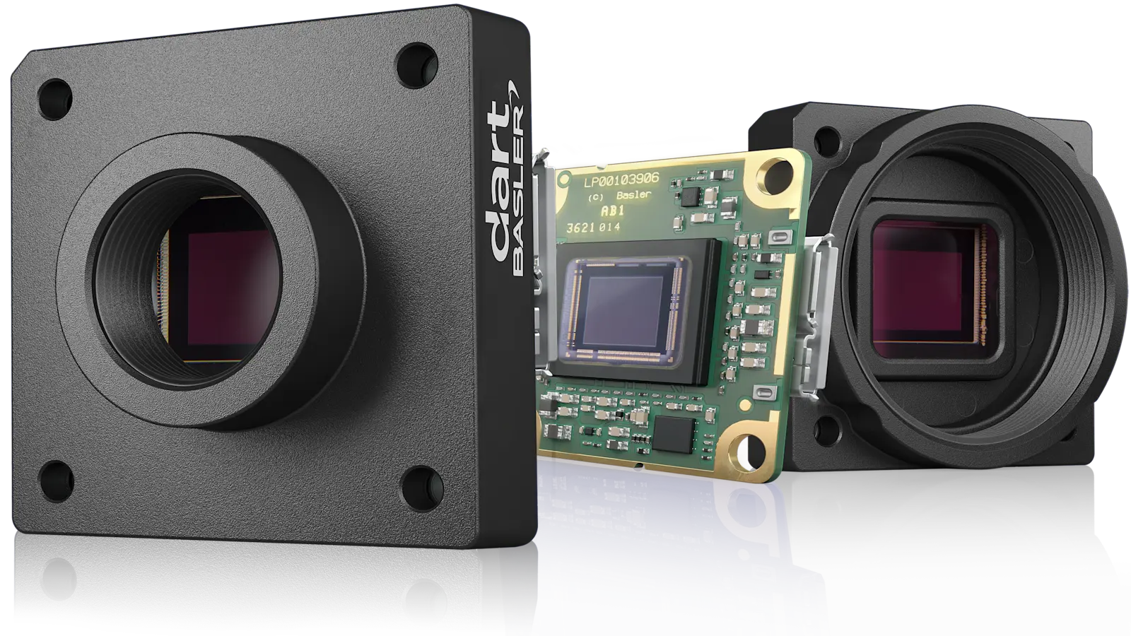 Compact global-shutter dart cameras enable fast image acquisition where installation space and machine cycle time are limited.